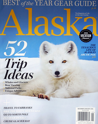 January 2016 Alaska Magazine Cover